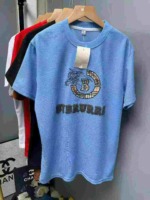 8000 Pieces Branded Men's Flocked Embroidered T-Shirts Bulk Clearance Stock - Image 9