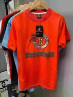 8000 Pieces Branded Men's Flocked Embroidered T-Shirts Bulk Clearance Stock - Image 8