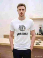 8000 Pieces Branded Men's Flocked Embroidered T-Shirts Bulk Clearance Stock - Image 3