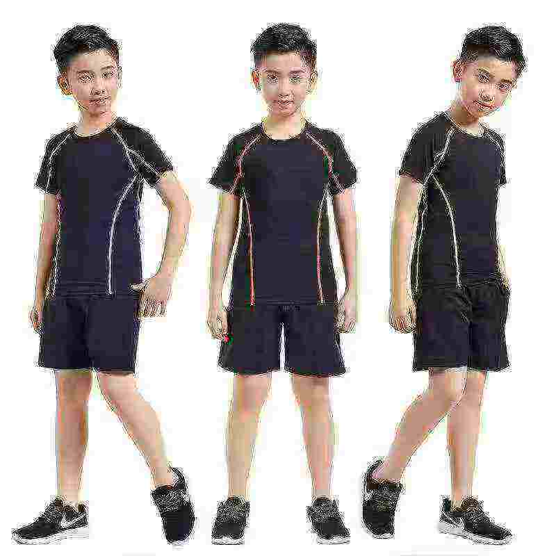 Approx 370 Pcs Big Kids Size 110-165 Quick Dry Stretch Sports T-Shirts Clearance Stock - Image 1