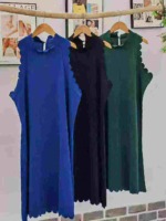Clearance Stretchy Ruffled Sleeveless Vest Dress, Sizes S-2XL, Approx 100 Pieces, Multi-color - Image 6