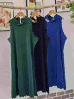 Clearance Stretchy Ruffled Sleeveless Vest Dress, Sizes S-2XL, Approx 100 Pieces, Multi-color - Image 4