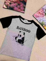 1230 Pieces Clearance Women's Slim Fit Cropped Colorblock Letter Long & Short Sleeve T-Shirt Stock Wholesale - Image 2