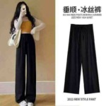 2384 PCS Quality Casual Bound Edge Ice Silk Pants Bulk Wholesale Stock Lot - Image 5