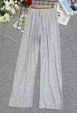 991 Pieces Summer Thin High Waist Loose Straight Gray Sports Pants Stock Clearance - Image 8