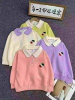 164 Pcs Kids Cotton Peter Pan Collar Terry Embroidered Sweatshirts Wholesale Stock Lot - Image 9