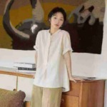 Clearance Sale 202 Pieces Summer Elegant Casual Cuffed Short Sleeve Blouse Tops - Image 9