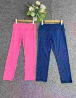 318 Pieces Breathable Quick Dry High Elasticity Sports Fitness Yoga Capri Pants Stock Lot Wholesale - Image 1