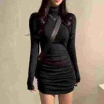 36 Pieces Fleece Lined Dresses Bulk Stock, Soft Fabric Size S-M, Individual Pack With Hangtag - Image 9