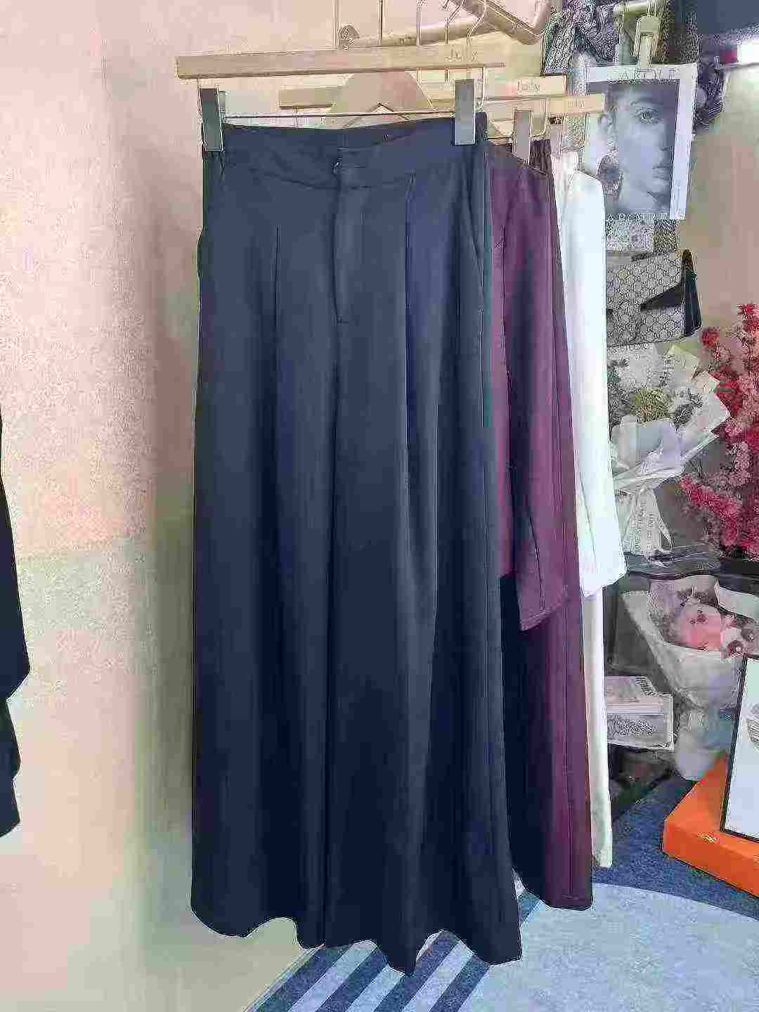 High-end Elegant Women's 2-Piece Blazer & Wide Leg Pants Suit, 3 Colors, S-4XL, 1100 Sets, Factory Original Packing - Image 1