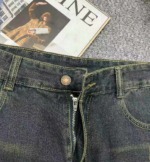 Spring Summer Vintage Retro Half Elastic Waist Plus Size Harem Dad Jeans, XS-4XL, Approximately 370 Pieces Bulk Stock - Image 2