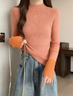 230 Pieces New Autumn Winter Loose Mock Neck Pullover Sweaters Stock Wholesale - Image 7