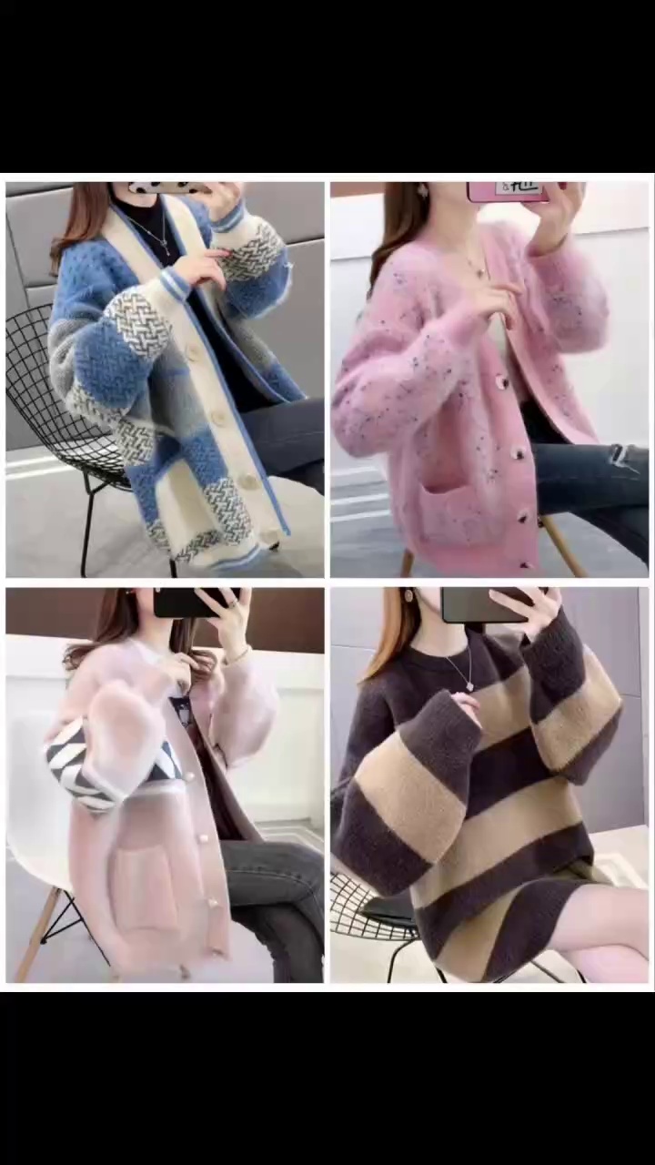 2085 Pieces High Quality Thick One Size Large Fit Women's Sweaters For Spring Autumn Winter Bulk Stock Clearance - Image 1