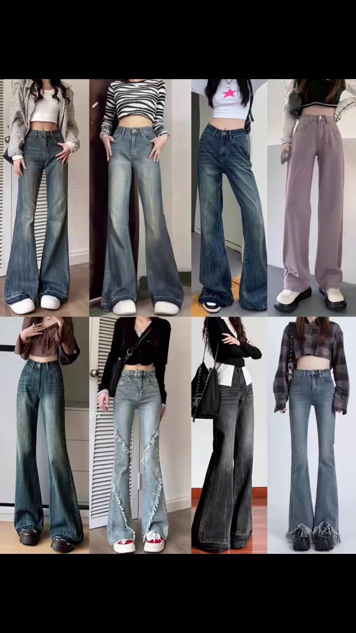 10000 Pieces Mixed Viral Trendy Women's Denim Jeans, New Clean With Individual Packaging Stock Clearance - Image 1