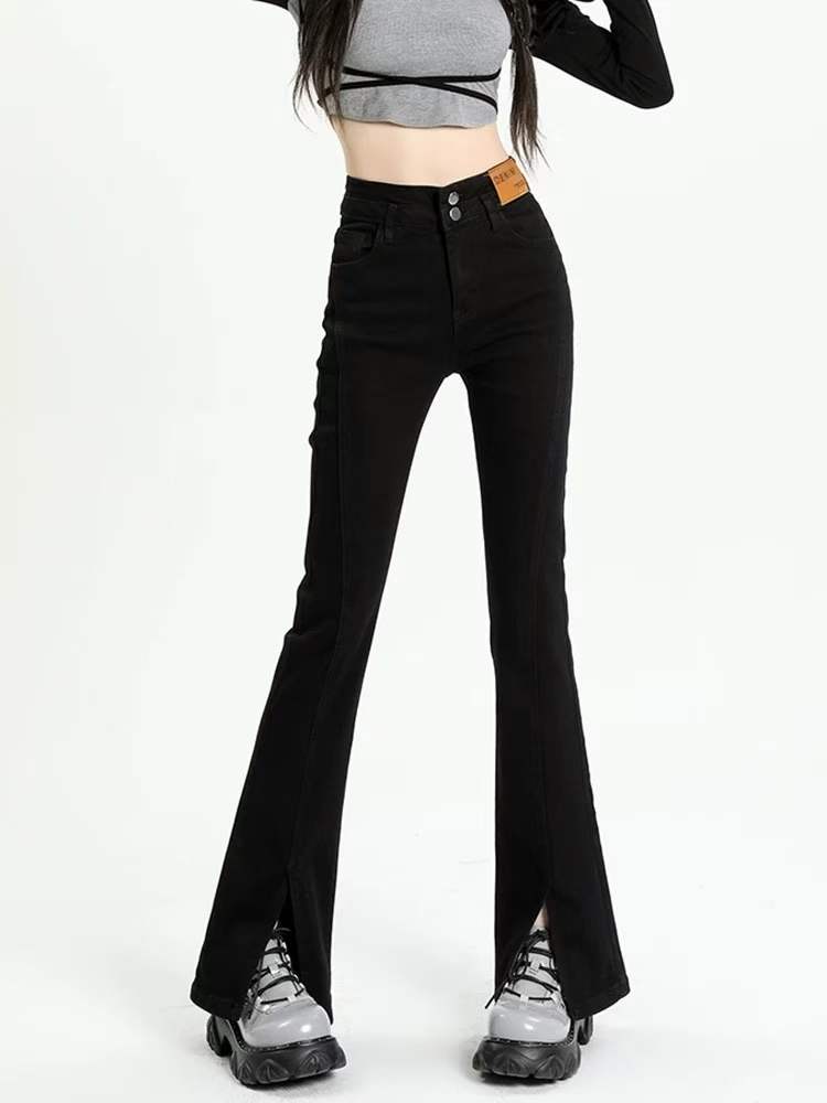 650pcs New Spring Summer High Waist Slim Stretch Narrow Straight Cigarette Denim Jeans Bulk Stock Wholesale - Image 2