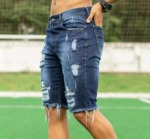 New Summer Original Brand American Style Loose Ripped Men's Denim Shorts, Approx 165 Pieces Stock Clearance Bulk Wholesale - Image 5