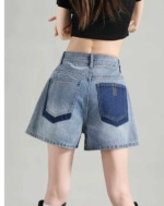 New Summer Vintage Pocket Design Wide Leg Denim Shorts S-XL, Total 399 Pieces Bulk Clearance Wholesale - Image 4