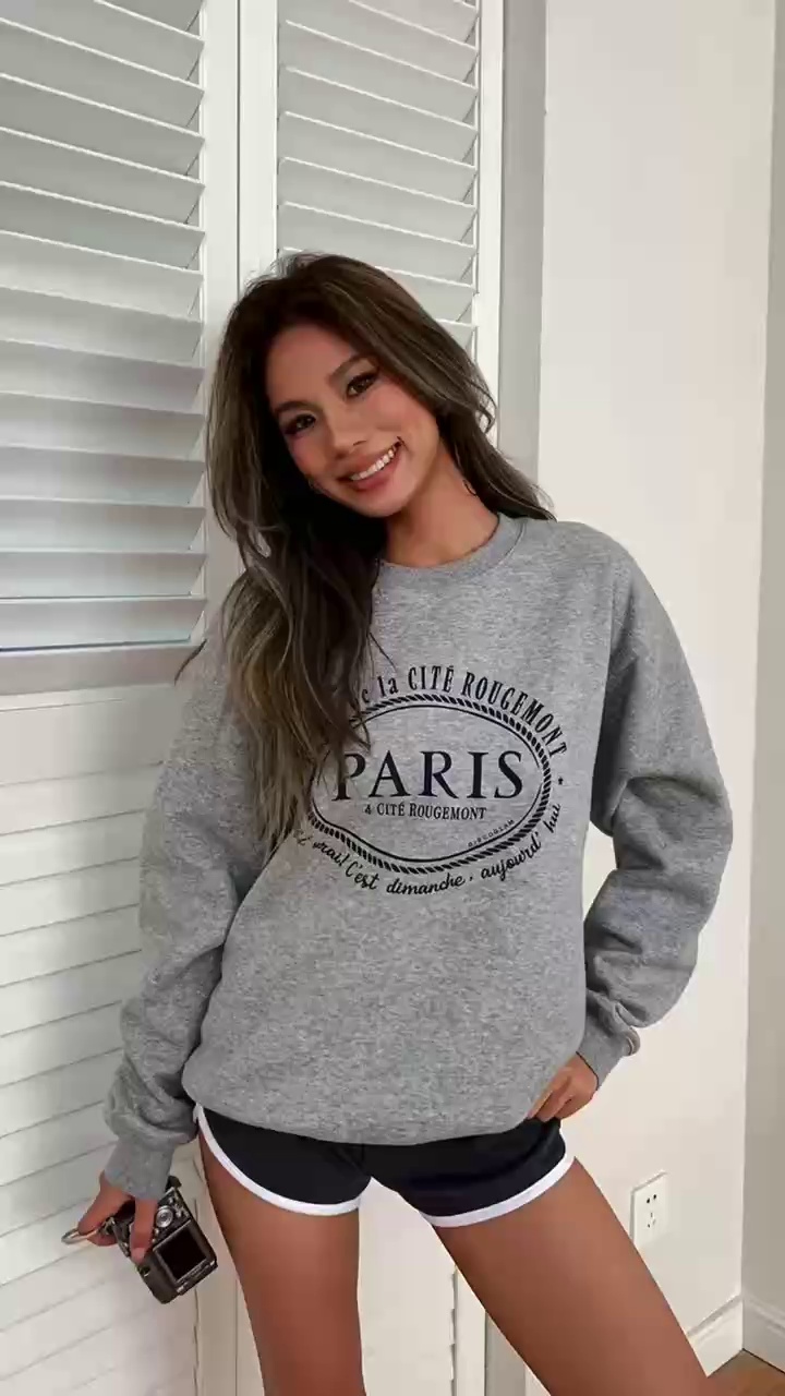 Whole Clearance Mixed Men Women Loose Casual Long Sleeve Sweatshirts 70% Cotton S-3XL Total 14280 Pieces - Image 1