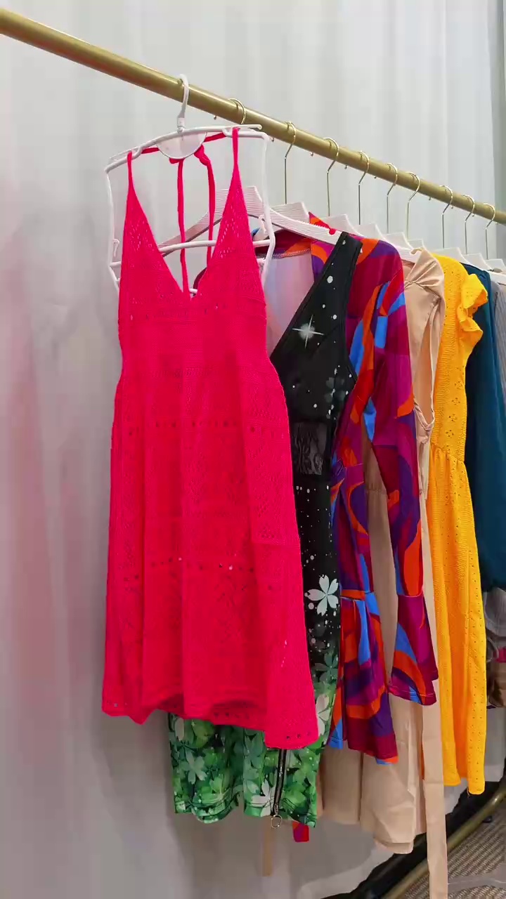 131 Pcs Mixed Sizes S-XL (Around 10 XL) Dresses Bulk Clearance Wholesale Stock - Image 1