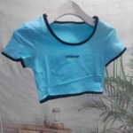 50 Pieces Size S Summer Hot Girl New Short Sleeve T-Shirt Tops Bulk Stock Wholesale - Image 4