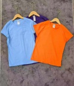 Over 3000 Pieces Plain Solid Pure Cotton Short Sleeve T-Shirts Stock Lot Bulk Wholesale - Image 7