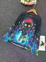 Wholesale Stock Clearance Printed Oversized Long Sleeve Unisex Kids T-Shirts - 3800 Pieces Total, Sizes 120-170 - Image 7