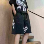 740 Pcs High Quality American Trendy Men's 3-Stripes Ice Silk Quick Dry Casual Sports 5-inch Shorts Bulk Clearance - Image 1
