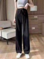 2384 PCS Quality Casual Bound Edge Ice Silk Pants Bulk Wholesale Stock Lot - Image 6