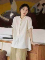 Clearance Sale 202 Pieces Summer Elegant Casual Cuffed Short Sleeve Blouse Tops - Image 1